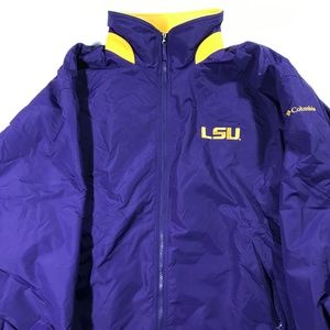 Columbia LSU Tigers Zip Up Hard-Shell Jacket